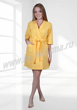 Халат женский вафельный