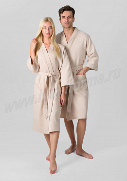 Халат вафельный унисекс